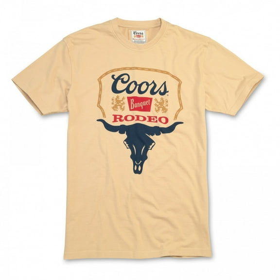 Coors Banquet Rodeo Longhorn Brass Tacks T-Shirt-Medium