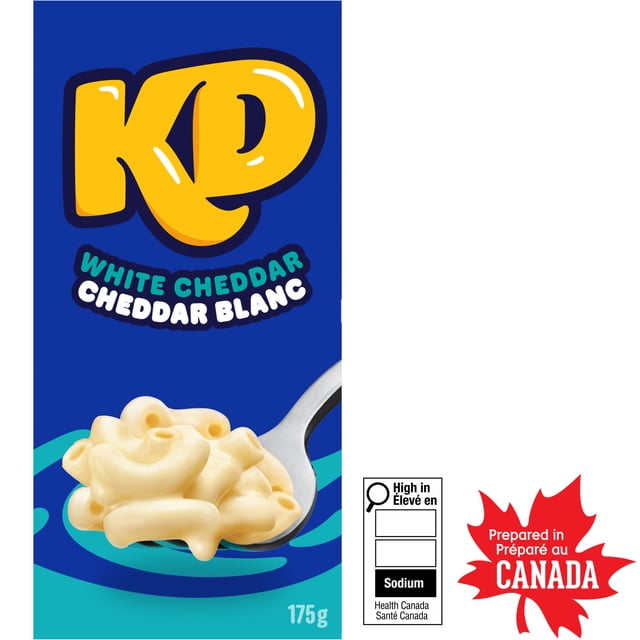 Kraft Dinner White Cheddar Macaroni and Cheese Dinner, 175g Box