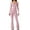 Pink, variant on Lovskoo 2024 Long Sleeve Jumpsuit for Women Seamless Spring and Fall Tight Square Neck Full Length Bodycon Romper Jumpsuits Red