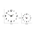 thumbnail image 3 of leyfeng Reloj de pared DIY sin marco, reloj de pared con espejo 3D, pegatinas de pared silenciosas grandes para sala de estar, 3 of 6