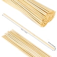 thumbnail image 2 of 100 Uds. Varillas de madera para pasadores, varillas redondas de bambú sin terminar, varillas para manualidades de madera, varillas para manualidades, 2 of 5