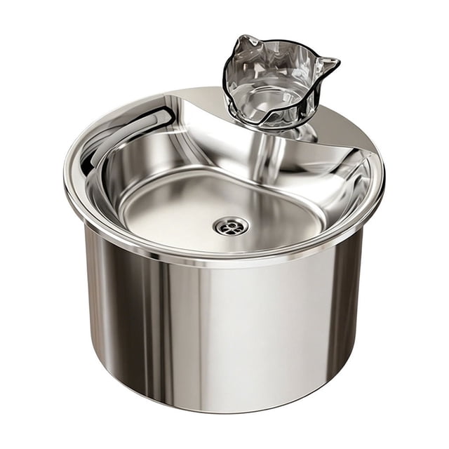 EGNMCR USB Stainless Steel Pet Water Dispenser Automatic Circulation Filter Pet Water Dispenser Intelligent Pet Water Feeder Flowing Water Suitable For Cats To Drink Stainless Steel Water Dispenser