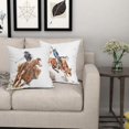 thumbnail image 6 of Halloween Pillow Covers 18x18 Inch Pumpkin Jack-O''-Lanterns Bat Spider Web Cotton Linen Decorative Throw Pillow Case Holiday Cushion Cover Set of 2 for Bedroom Sofa Living Room Couch Chair, 6 of 6