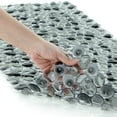 "SlipX Solutions Extra Long Pebble Bath Mat for Full Tub, NonSlip