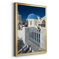 thumbnail image 2 of Santorini Sidewalk Premium Framed Print - Ready to Hang, 2 of 9