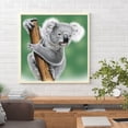 thumbnail image 3 of Cuadros Decorativos Resina de diamante redondo de la serie Animal Koala pequeño Tmvgtek embutido en tela, 3 of 9