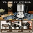 thumbnail image 3 of Fmxomd Electric Coffee Grinder & Spice Grinder, 400W Fast Grinding with Stainless Steel Blades | for Coffee Beans, Spices, Seeds, Herbs | Dry Food Mill | Mini Kitchen Grinder With Handle, 3 of 9