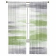 thumbnail image 2 of Sage Green Gray Semi Sheer Curtains 72 Inch Length 2 Panels Set, Neutral Abstract White Ombre Texture Sheer Kitchen Curtain Privacy Voile Window Curtain for Living Room Bedroom Rod Pocket Drapes, 2 of 7