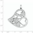 thumbnail image 2 of Sterling Silver CZ Heart Pendant QP1382, 2 of 2