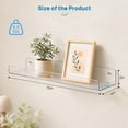 thumbnail image 3 of Sindcom 15" Acrylic Floating Shelves Wall Mounted, 5pack Clear Acrylic Shelves, for Bedroom, Living Room, Bathroom, Kitchen, 3 of 9