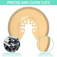 thumbnail image 4 of 12Pcs Oscillating Saw Blades Set Multifunctional Oscillating Tool Blade High-Carbon Steel Multitool Blades Kit Wear-Resistant Bi-Metal Saw Blades with Spacers for Cutting, 4 of 7