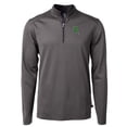 thumbnail image 2 of Men's Cutter & Buck Black/Gray Dayton Dragons Virtue Eco Pique Micro Stripe Recycled Quarter-Zip Pullover Top, 2 of 3