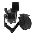 thumbnail image 1 of Car Snail Horn, High Hardness Snail Horn With Bracket Black  For Vehicle, 1 of 8