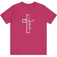 thumbnail image 3 of Christian Cross Jesus T-Shirt – Unisex Faith Tee | Religious Christian Apparel | Inspirational Jesus Shirt | Bible Tee, 3 of 27