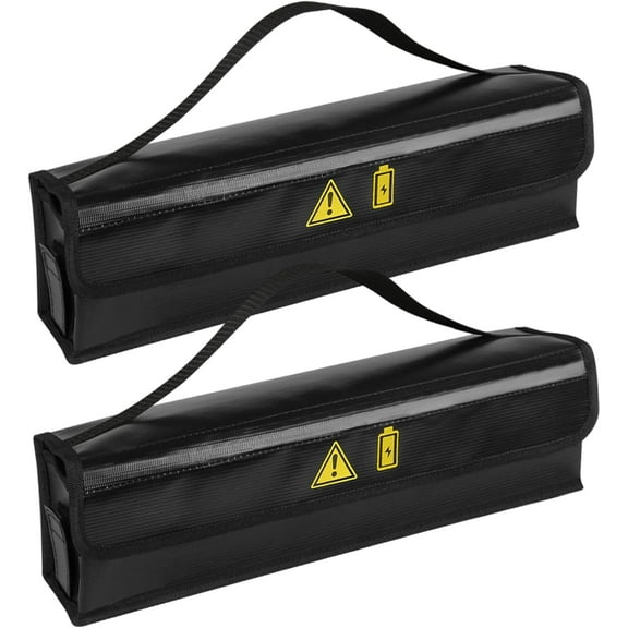 Lipo Battery Safe Bag Explosionproof, Large Capacity Fireproof Bag for Ebike Battery Charging and Storage