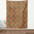 thumbnail image 3 of Ambesonne Ethnic Fabric by the Yard Upholstery, Colorful Floral Doodle, 5 Yards, Multicolor, 3 of 4
