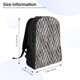 thumbnail image 4 of Disketp Black White Stripes Mochila Unisex de Apertura Lateral Completa, Mochila para Laptop para Escuela, Trabajo y Viajes, 4 of 8