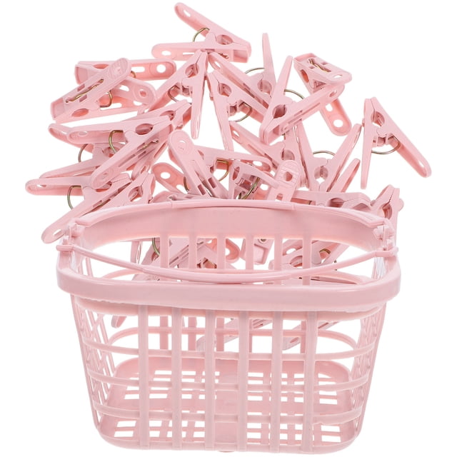 ELAYARD 30Ud Clips De Plástico Rosados Para Ropa Y Mantas Con Antiviento Y Durabilidad