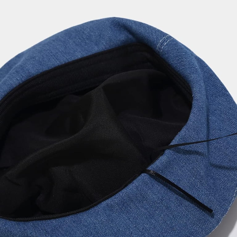LinYooLi Denim Beret Hat for Women French Style Artist Hat  display picture 2