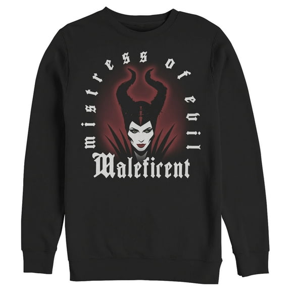 Men's Maleficent: Mistress of All Evil Airbrush Silhouette Sweatshirt Black Large