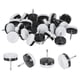 thumbnail image 1 of Uxcell 24-Pack Deslizadores de Muebles, Protectores de Pata de Silla de 0.9" para Pisos de Madera/Mesa/Silla/Pisos de Madera [Blanco], 1 of 1