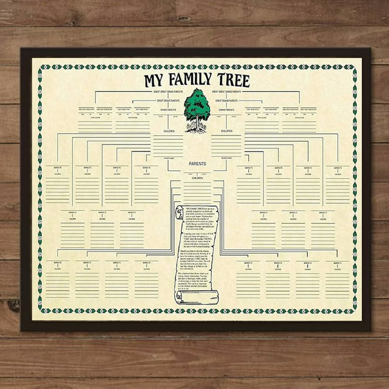 Family Tree Genealogy Logbook: Family Tree Chart Notebook Organizer, Family tree workbook to record your research, generation pedigree, tree  charts and forms …