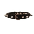 thumbnail image 1 of Genuine Leather Tooled Dog Collar | Handmade Collar | Rotterdam Spiked Collection | Perfect for Medium, Large and XL Dog Breeds | Stainless Steel Hardware | Brass Buckle, 1 of 3
