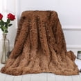 thumbnail image 1 of 6 Colors 2 Sizes Shaggy Faux Fur Supersoft Ultra Plush Decorative Throw Blanket Winter Warm Blanket Bed Quilt, Sofa Quilt , Car Quilt (51x63 inch/ 63x79 inch), 1 of 4
