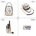 thumbnail image 3 of FORMRS Crossbody Bag for Women Quilted Travel Shoulder Cell Phone Purse with Chain Strap Handbag, Blue Retro Flower, 3 of 7