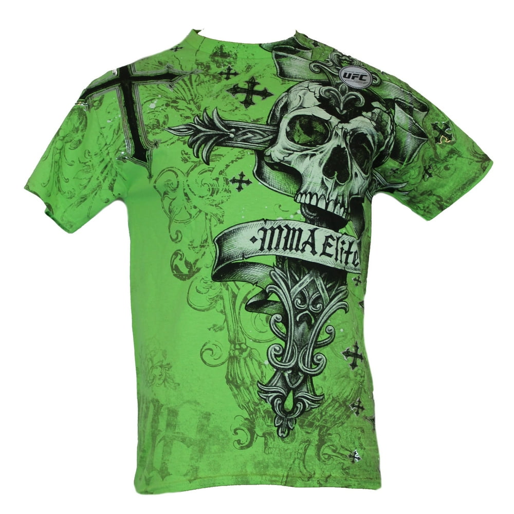 In My Parents Basement - MMA Elite Mens T-Shirt - Large Side Skull And ...