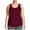 Wine2, variant on Jalioing Summer Tank Tops for Women Striped Sleeveless Plus Size Shirts Casual Oversized Crew Neck T Shirts