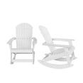 thumbnail image 4 of WestinTrends Tuscany HIPS Outdoor Rocking Adirondack Chair (Set of 2), White, 4 of 5