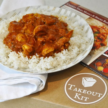 Takeout Kit "Indian Butter Chicken & Basmati Rice" Meal Kit, Dinner for 4