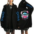 thumbnail image 4 of Sudadera con capucha Y2k de los años 90 con cremallera de Disney Stitch, sudaderas con cremallera para mujer, sudadera bonita de Anime Harajuku, ropa de calle de Manga con capucha para mujer, 4 of 5