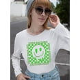 thumbnail image 2 of Keep Smiling Drip Face T-shirt Color Women's -SelectDesign Designs, 2 of 4