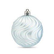 Holiday Time Blue and White Shatterproof Christmas Ornaments, 50 Count