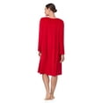thumbnail image 5 of Aria Women’s Knit Velour Long Sleeve Square Neck Nightgown with Pockets, Sizes XS-5X, 5 of 6