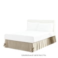 thumbnail image 3 of QualiVow Gingham Ruffle Bed Skirt with Bow Decoration, Pleated Fabric Drop for Full Queen King Size Bed Frame Cover and Home Decor, 3 of 5