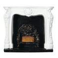 thumbnail image 2 of Dollhouse Decoration, Portable Dollhouse LED Fireplace Resin Exquisite Workmanship Battery Powered Rococo Style  For 1:12 Dollhouses, 2 of 8