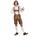 thumbnail image 3 of Men's Classic Brown Lederhosen Oktoberfest Costume, 3 of 5