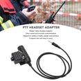 thumbnail image 3 of Adaptador De Auriculares De Radio Bidireccional, Adaptador De Auriculares Walkie Talkie Con Clip Trasero De Metal Resistente Tipo Prensa Compacto Para Entrenamiento, 3 of 7