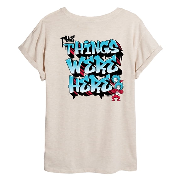 Dr. Seuss - Things Were Here - Women's Oversized Graphic T-Shirt