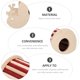 thumbnail image 5 of unbranded Casa De Madera Para Hamster Y Chinchilla Con Para Ejercicio Y Diversión, 5 of 5