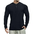 thumbnail image 1 of CHGBMOK T-Shirts pour Hommes Mode Décontractée Lavage Ample Velours Manches Longues Col Rond Haut/chemise, Tailles M-3TG, 1 of 3
