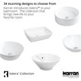 thumbnail image 2 of Karran Usa Vc-428 Valera 18-1/4" Circular Vitreous China Vessel Bathroom Sink - White, 2 of 5