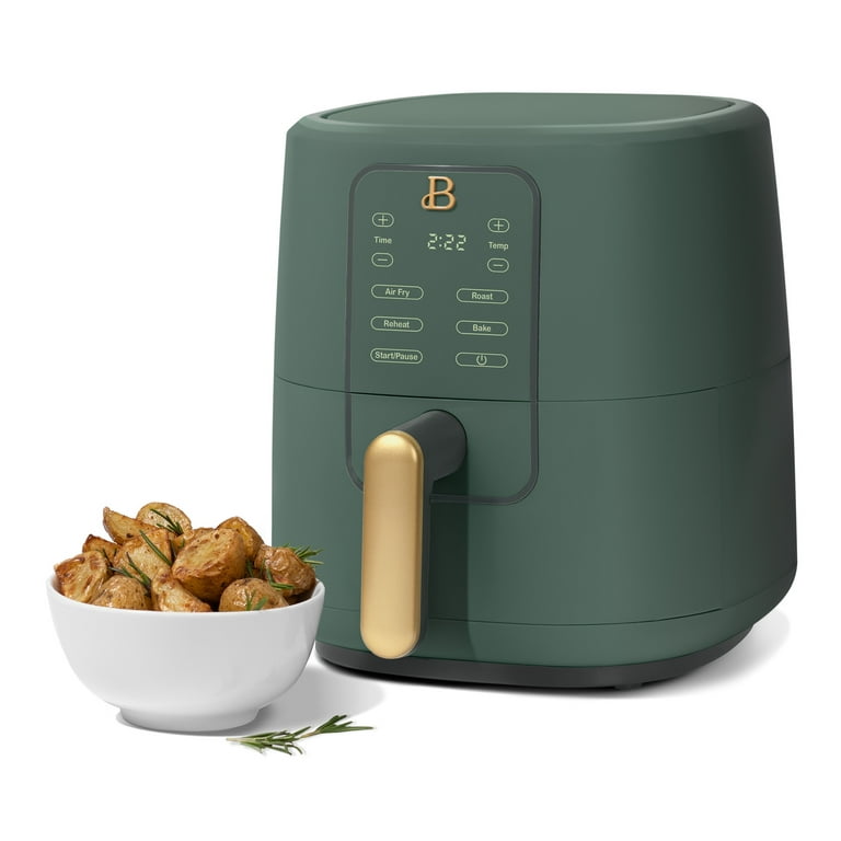 Beautiful 3 Qt Air Fryer with TurboCrisp Technology, Limited Edition Thyme  Green by Drew Barrymore