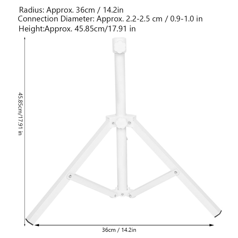 Fyydes Triangular Iron Folding Sun Umbrella Stand Support Base for Beach Garden Camping Fishing, Umbrella Base