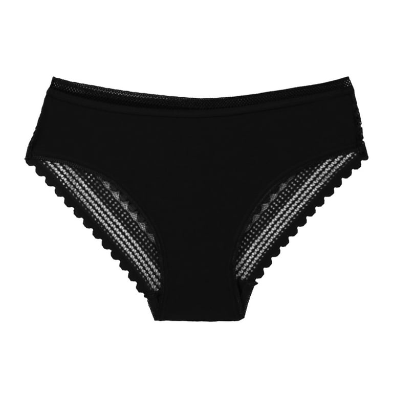 adviicd Women Lingerie No Show Underwear for Seamless High Cut Briefs  Mid-waist Soft No Panty Lines Black Small