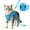 Blue, variant on Escape Proof Cat Harness with Retractable Leash – Reflective Vest Harness for Night Safety, Step-in Adjustable Design Fits Small Medium Large Cats