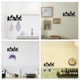 thumbnail image 6 of 1 Set Iron Wall Mounted Hook Hangers 10-Hook Decorative Organizer Rack for Bag Clothes Key Scarf Hanging Holder with Screws Black Bird 106x250mm, 6 of 7